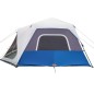 vidaXL Campingzelt mit LED Blau 443x437x229 cm vidaXL Campingzelt mit LED Blau 443x437x229 cm