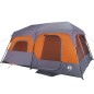 vidaXL Campingzelt 9 Personen Grau und Orange 441x288x217 cm vidaXL Campingzelt 9 Personen Grau und Orange 441x288x217 cm