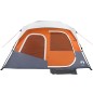 vidaXL Campingzelt mit LED Grau und Orange 344x282x212 cm vidaXL Campingzelt mit LED Grau und Orange 344x282x212 cm