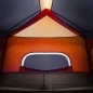 vidaXL Campingzelt mit LED Grau und Orange 344x282x212 cm vidaXL Campingzelt mit LED Grau und Orange 344x282x212 cm