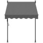 vidaXL Markise Einziehbar Anthrazit 150x150 cm Stoff und Stahl vidaXL Markise Einziehbar Anthrazit 150x150 cm Stoff und Stahl