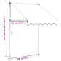 vidaXL Markise Einziehbar Anthrazit 150x150 cm Stoff und Stahl vidaXL Markise Einziehbar Anthrazit 150x150 cm Stoff und Stahl