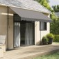 vidaXL Markise Einziehbar Anthrazit 300x150 cm Stoff und Stahl vidaXL Markise Einziehbar Anthrazit 300x150 cm Stoff und Stahl