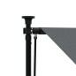 vidaXL Markise Einziehbar Anthrazit 300x150 cm Stoff und Stahl vidaXL Markise Einziehbar Anthrazit 300x150 cm Stoff und Stahl