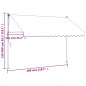 vidaXL Markise Einziehbar Anthrazit 300x150 cm Stoff und Stahl vidaXL Markise Einziehbar Anthrazit 300x150 cm Stoff und Stahl