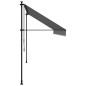 vidaXL Markise Einziehbar Anthrazit 400x150 cm Stoff und Stahl vidaXL Markise Einziehbar Anthrazit 400x150 cm Stoff und Stahl
