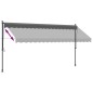 vidaXL Markise Einziehbar Anthrazit 400x150 cm Stoff und Stahl vidaXL Markise Einziehbar Anthrazit 400x150 cm Stoff und Stahl