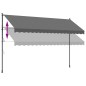 vidaXL Markise Einziehbar Anthrazit 400x150 cm Stoff und Stahl vidaXL Markise Einziehbar Anthrazit 400x150 cm Stoff und Stahl