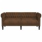 vidaXL Chesterfield-Sofa 2-Sitzer Braun Stoff vidaXL Chesterfield-Sofa 2-Sitzer Braun Stoff