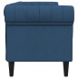 vidaXL Chesterfield-Sofa 3-Sitzer Blau Stoff vidaXL Chesterfield-Sofa 3-Sitzer Blau Stoff
