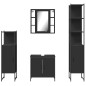vidaXL 4-tlg. Badmöbel-Set Schwarz Holzwerkstoff vidaXL 4-tlg. Badmöbel-Set Schwarz Holzwerkstoff
