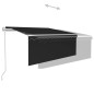 Gelenkarmmarkise Automatisch mit Jalousie 3x2,5 m Anthrazit Gelenkarmmarkise Automatisch mit Jalousie 3x2,5 m Anthrazit