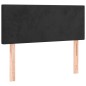vidaXL Boxspringbett mit Matratze & LED Schwarz 120x190 cm Samt vidaXL Boxspringbett mit Matratze & LED Schwarz 120x190 cm Samt