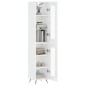 Highboard Hochglanz-Weiß 34,5x34x180 cm Holzwerkstoff Highboard Hochglanz-Weiß 34,5x34x180 cm Holzwerkstoff