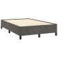 vidaXL Boxspringbett mit Matratze & LED Dunkelgrau 120x190 cm Samt vidaXL Boxspringbett mit Matratze & LED Dunkelgrau 120x190 cm Samt