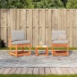 vidaXL 3-tlg. Garten-Lounge-Set Wachsbraun Massivholz Kiefer vidaXL 3-tlg. Garten-Lounge-Set Wachsbraun Massivholz Kiefer
