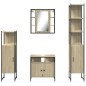 vidaXL 4-tlg. Badmöbel-Set Sonoma-Eiche Holzwerkstoff vidaXL 4-tlg. Badmöbel-Set Sonoma-Eiche Holzwerkstoff