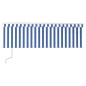 Automatische Markise Jalousie LED Windsensor 4,5x3m Blau Weiß Automatische Markise Jalousie LED Windsensor 4,5x3m Blau Weiß