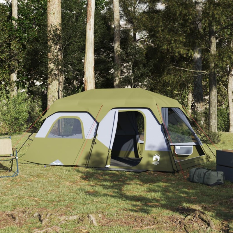 vidaXL Campingzelt 9 Personen Grün 441x288x217 cm vidaXL Campingzelt 9 Personen Grün 441x288x217 cm