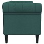 vidaXL Chesterfield-Sofa 3-Sitzer Dunkelgrün Stoff vidaXL Chesterfield-Sofa 3-Sitzer Dunkelgrün Stoff