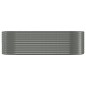 vidaXL Hochbeet Pulverbeschichteter Stahl 249x100x68 cm Grau vidaXL Hochbeet Pulverbeschichteter Stahl 249x100x68 cm Grau