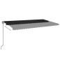 Automatische Markise mit LED & Windsensor 600x350 cm Anthrazit Automatische Markise mit LED & Windsensor 600x350 cm Anthrazit