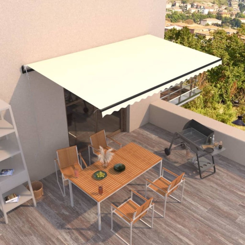 Gelenkarmmarkise Automatisch 500x350 cm Creme Gelenkarmmarkise Automatisch 500x350 cm Creme