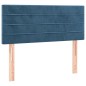 vidaXL Boxspringbett mit Matratze Dunkelblau 120x200 cm Samt vidaXL Boxspringbett mit Matratze Dunkelblau 120x200 cm Samt