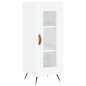 Highboard Hochglanz-Weiß 34,5x34x180 cm Holzwerkstoff Highboard Hochglanz-Weiß 34,5x34x180 cm Holzwerkstoff