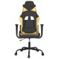 vidaXL Gaming-Stuhl Schwarz und Golden Kunstleder vidaXL Gaming-Stuhl Schwarz und Golden Kunstleder
