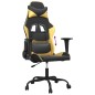 vidaXL Gaming-Stuhl Schwarz und Golden Kunstleder vidaXL Gaming-Stuhl Schwarz und Golden Kunstleder