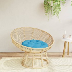 vidaXL Kissen Rund Hellblau Ø 60x11 cm Oxford-Gewebe