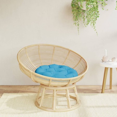 vidaXL Kissen Rund Hellblau Ø 60x11 cm Oxford-Gewebe