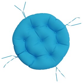 vidaXL Kissen Rund Hellblau Ø 60x11 cm Oxford-Gewebe