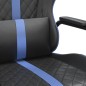 vidaXL Gaming-Stuhl mit Massagefunktion Blau und Schwarz Kunstleder vidaXL Gaming-Stuhl mit Massagefunktion Blau und Schwarz Kunstleder