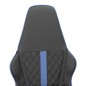 vidaXL Gaming-Stuhl mit Massagefunktion Blau und Schwarz Kunstleder vidaXL Gaming-Stuhl mit Massagefunktion Blau und Schwarz Kunstleder