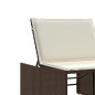 vidaXL Sonnenliegen 2 Stk. mit Tisch Braun Poly Rattan vidaXL Sonnenliegen 2 Stk. mit Tisch Braun Poly Rattan