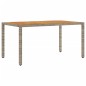 vidaXL Gartentisch mit Akazienholz-Platte Grau 150x90x75cm Poly Rattan vidaXL Gartentisch mit Akazienholz-Platte Grau 150x90x75cm Poly Rattan