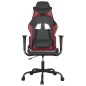 vidaXL Gaming-Stuhl mit Massagefunktion Schwarz und Weinrot Kunstleder vidaXL Gaming-Stuhl mit Massagefunktion Schwarz und Weinrot Kunstleder