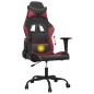 vidaXL Gaming-Stuhl mit Massagefunktion Schwarz und Weinrot Kunstleder vidaXL Gaming-Stuhl mit Massagefunktion Schwarz und Weinrot Kunstleder