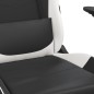 vidaXL Gaming-Stuhl mit Massagefunktion Schwarz und Weiß Kunstleder vidaXL Gaming-Stuhl mit Massagefunktion Schwarz und Weiß Kunstleder