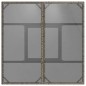 vidaXL Gartentisch mit Glasplatte Grau 80x80x75 cm Poly Rattan vidaXL Gartentisch mit Glasplatte Grau 80x80x75 cm Poly Rattan