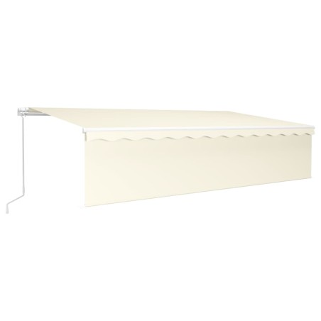 vidaXL Markise Manuell Einziehbar mit Rollo 6x3 m Creme