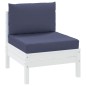 vidaXL Palettenkissen 2 Stk. Marineblau Stoff vidaXL Palettenkissen 2 Stk. Marineblau Stoff