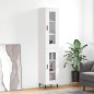 Highboard Weiß 34,5x34x180 cm Holzwerkstoff Highboard Weiß 34,5x34x180 cm Holzwerkstoff