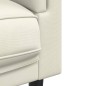 vidaXL Sessel mit Kissen Creme Samt vidaXL Sessel mit Kissen Creme Samt