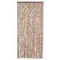 vidaXL Fliegenvorhang Beige und Dunkelbraun 56x185 cm Chenille vidaXL Fliegenvorhang Beige und Dunkelbraun 56x185 cm Chenille