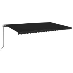Automatische Markise mit LED & Windsensor 500x350 cm Anthrazit