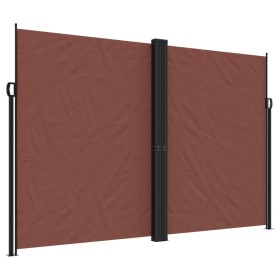 vidaXL Seitenmarkise Ausziehbar Braun 220x1000 cm