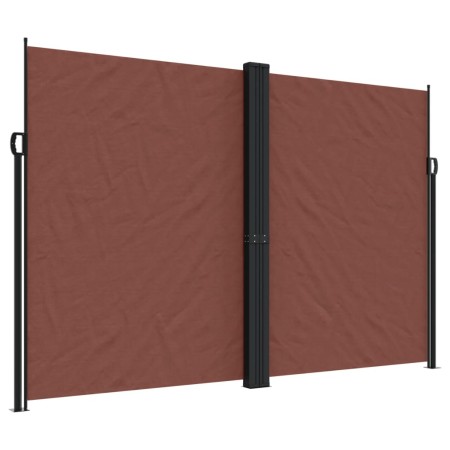 vidaXL Seitenmarkise Ausziehbar Braun 220x1000 cm